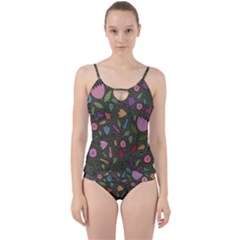 Floral pattern Cut Out Top Tankini Set