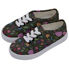 Floral pattern Kids  Classic Low Top Sneakers
