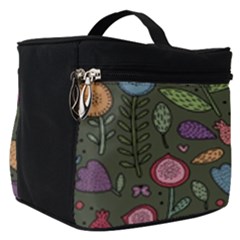 Floral pattern Make Up Travel Bag (Small)