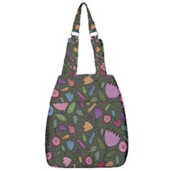 Floral Pattern Center Zip Backpack by Valentinaart