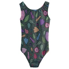 Floral pattern Kids  Cut-Out Back One Piece Swimsuit