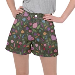 Floral pattern Ripstop Shorts