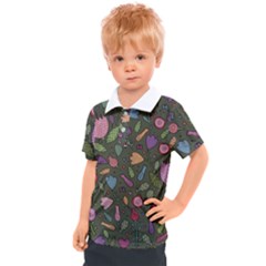 Floral pattern Kids  Polo Tee