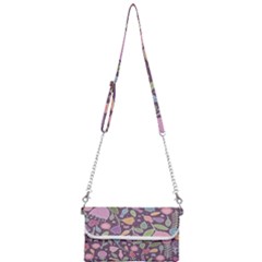 Floral Pattern Mini Crossbody Handbag by Valentinaart