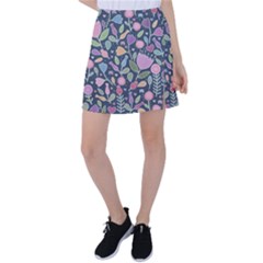 Floral Pattern Tennis Skirt by Valentinaart