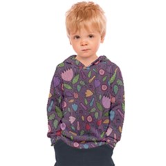 Floral Pattern Kids  Overhead Hoodie by Valentinaart