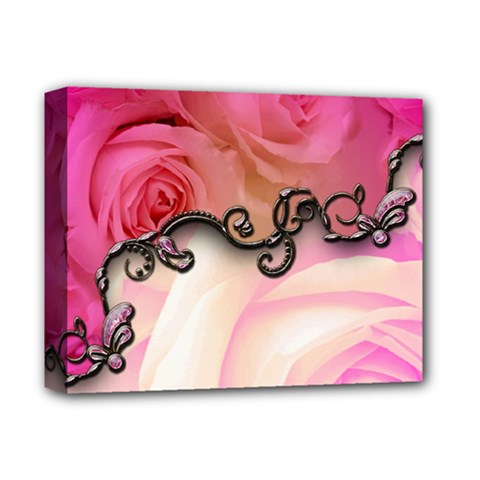 Decorative Elegant Roses Deluxe Canvas 14  X 11  (stretched) by FantasyWorld7