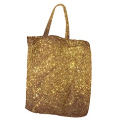 Gold Glitters Metallic Finish Party Texture Background Faux Shine Pattern Giant Grocery Tote by genx