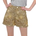 Retro Gold Glitters Golden Disco Ball optical illusion Ripstop Shorts View1