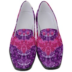 Flowers And Purple Suprise To Love And Enjoy Women s Classic Loafer Heels by pepitasart