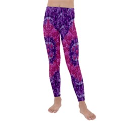 Flowers And Purple Suprise To Love And Enjoy Kids  Lightweight Velour Leggings by pepitasart