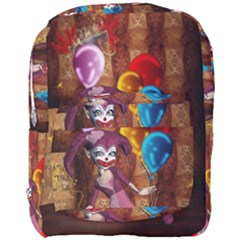 Cute Little Harlequin Full Print Backpack by FantasyWorld7