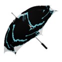 Black Cat & Halloween Skull Straight Umbrellas View2