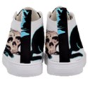 Black Cat & Halloween Skull Kids  Mid-Top Canvas Sneakers View4