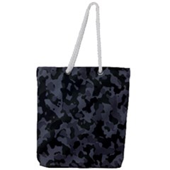 Camouflage Violet Full Print Rope Handle Tote (large) by kcreatif