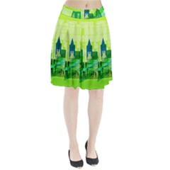 Architecture Skyline Pleated Skirt by Wegoenart