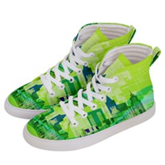 Architecture Skyline Men s Hi-top Skate Sneakers by Wegoenart