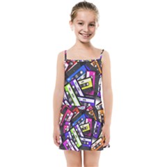 Cassette Many Record Graphics Kids  Summer Sun Dress by Wegoenart