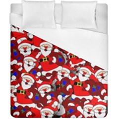 Nicholas Santa Christmas Pattern Duvet Cover (California King Size)