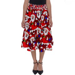 Nicholas Santa Christmas Pattern Perfect Length Midi Skirt