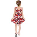 Nicholas Santa Christmas Pattern Kids  Sleeveless Dress View2