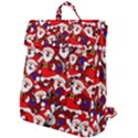 Nicholas Santa Christmas Pattern Flap Top Backpack View1