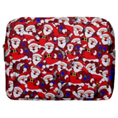 Nicholas Santa Christmas Pattern Make Up Pouch (large) by Wegoenart