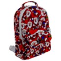 Nicholas Santa Christmas Pattern Flap Pocket Backpack (Large) View2