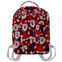 Nicholas Santa Christmas Pattern Flap Pocket Backpack (Large) View3