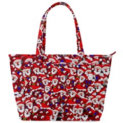 Nicholas Santa Christmas Pattern Back Pocket Shoulder Bag 