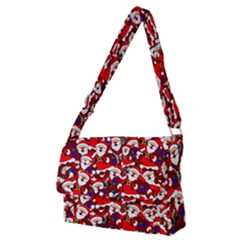 Nicholas Santa Christmas Pattern Full Print Messenger Bag (M)