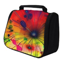 Color Background Structure Lines Full Print Travel Pouch (small)
