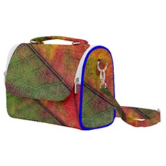 Fall Foliage Color Leaf Veins Satchel Shoulder Bag by Wegoenart