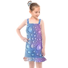 Drop Of Water Rainbow Wet Liquid Kids  Overall Dress by Wegoenart