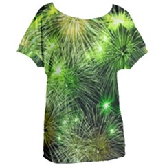 Fireworks Rocket New Year S Day Women s Oversized Tee by Wegoenart