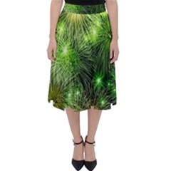 Fireworks Rocket New Year S Day Classic Midi Skirt by Wegoenart