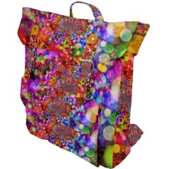 Bokeh Color Light Points Pattern Buckle Up Backpack by Wegoenart