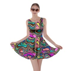 Bending Turn Distort Wave Modern Skater Dress by Wegoenart