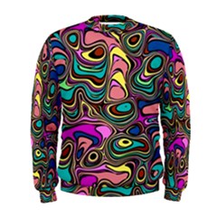 Bending Turn Distort Wave Modern Men s Sweatshirt