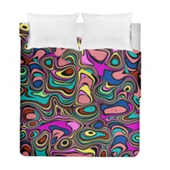 Bending Turn Distort Wave Modern Duvet Cover Double Side (full/ Double Size) by Wegoenart