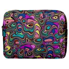 Bending Turn Distort Wave Modern Make Up Pouch (large) by Wegoenart