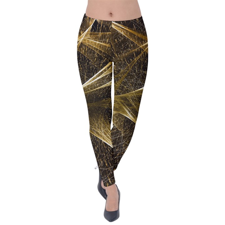 Quantum Physics Wave Particles Velvet Leggings