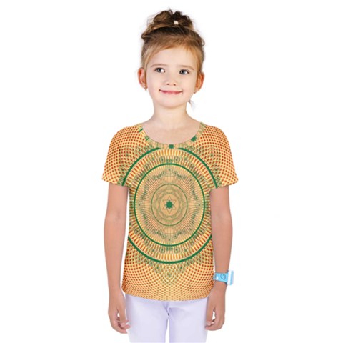 Mandalas Flower Mandalas Flowers Kids  One Piece Tee by Wegoenart