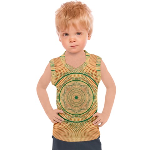 Mandalas Flower Mandalas Flowers Kids  Mesh Tank Top by Wegoenart