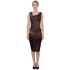 Quantum Physics Wave Particles Sleeveless Pencil Dress by Wegoenart