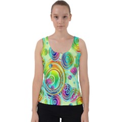 Wallpaper Pattern Colorful Color Velvet Tank Top by Wegoenart