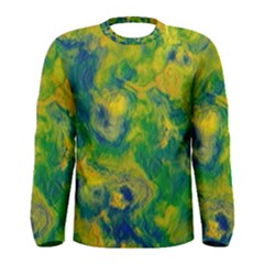 Abstract Texture Background Color Men s Long Sleeve Tee