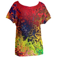 Color Abstract Colorful Art Women s Oversized Tee by Wegoenart