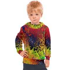 Color Abstract Colorful Art Kids  Hooded Pullover