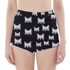 Bats In The Night Ornate High-waisted Bikini Bottoms by pepitasart